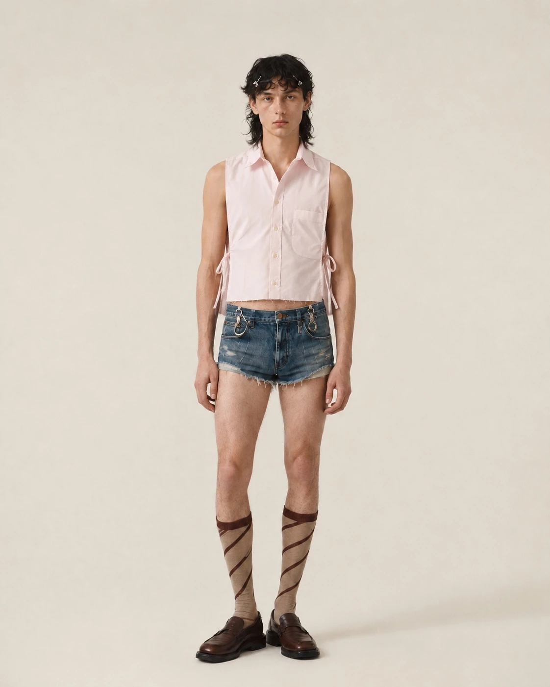 The Devoto Shirt 001 Pale Pink worn