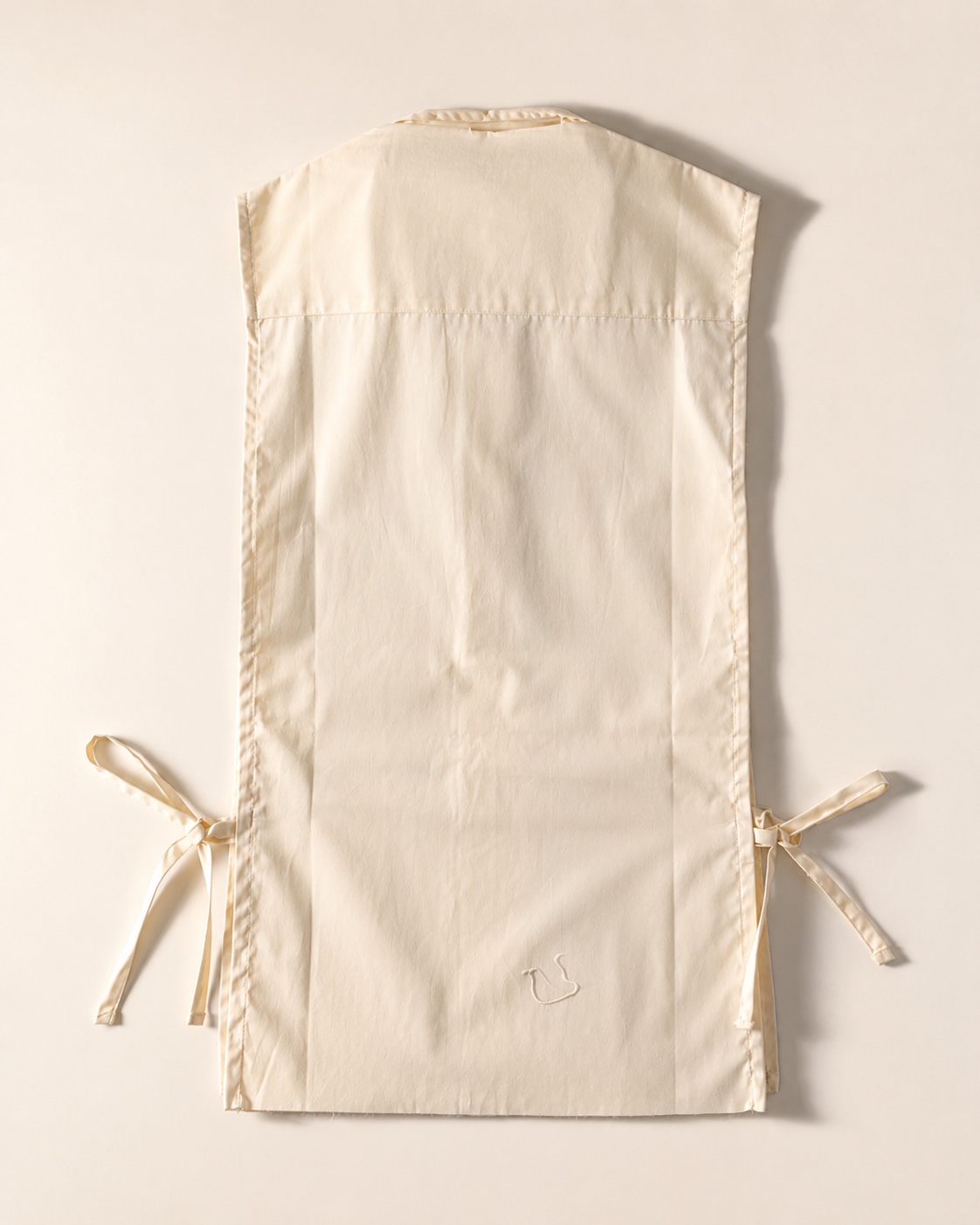 DEVOTO SIDE-TIE SHIRT — BUTTER back